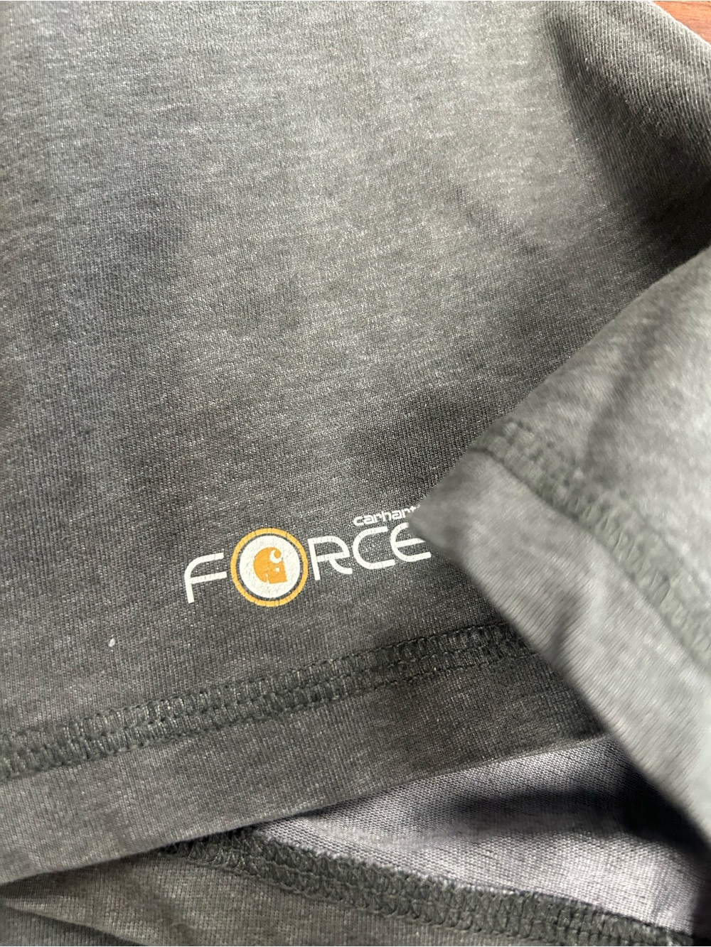 Carhartt Force Size 3XL Dark Gray Relaxed Fit Pocket Short Sleeve T Shirt - Picture 6 of 7